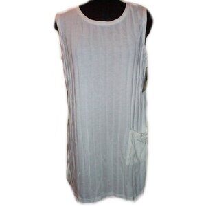 Dotti White Slinky Knit Swimsuit Coverup - L - NEW